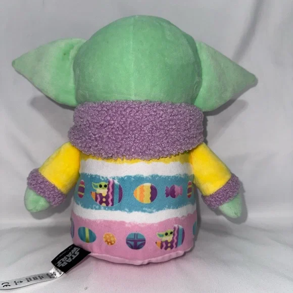 DISNEY STAR WARS GROGU EASTER PLUSH. BABY YODA STUFFED ANIMAL. MANDALORIAN 8” - Picture 2 of 4